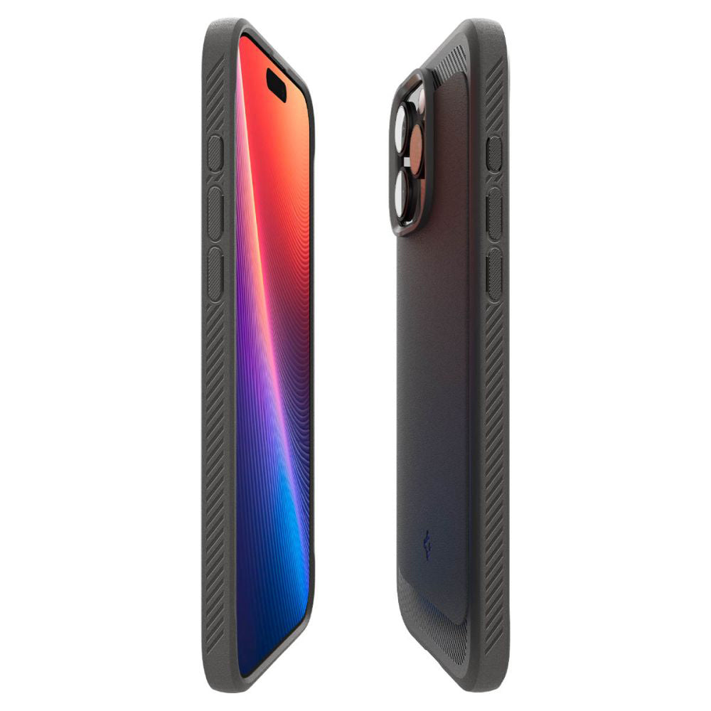 MagSafe Hülle für Apple iPhone 16 Pro, Spigen, Rugged Armor, Mattschwarz ACS08115