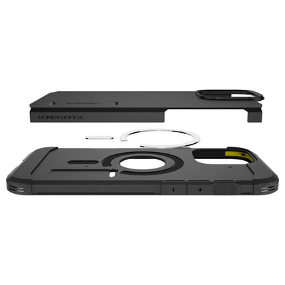 MagSafe-Hülle für Apple iPhone 16 Pro, Spigen, Tough Armor, Schwarz ACS08146
