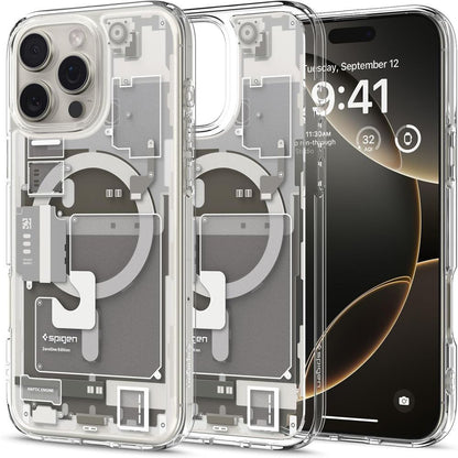 MagSafe Case for Apple iPhone 16 Pro, Spigen, Ultra Hybrid Zero One, Beige ACS08137