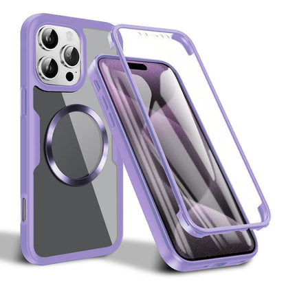 MagSafe Case for Apple iPhone 16 Pro, Techsuit, ColorVerse 360, Purple