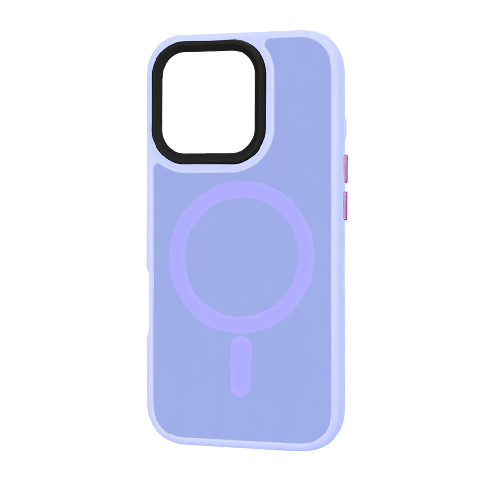 MagSafe-Hülle für Apple iPhone 16 Pro, Techsuit, HaloFrost, Hellviolett