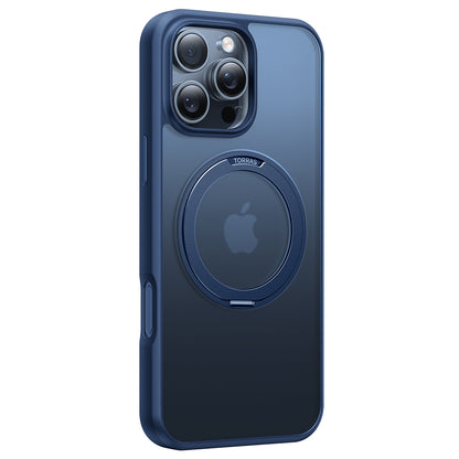 MagSafe Hülle für Apple iPhone 16 Pro, Torras, Ostand Pro, Marineblau