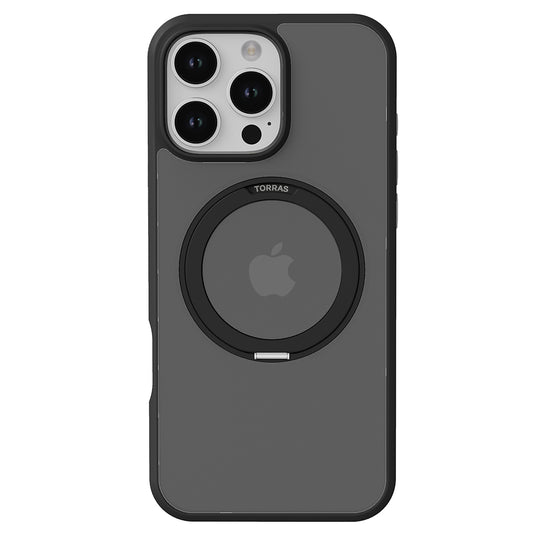 MagSafe Hülle für Apple iPhone 16 Pro, Torras, Ostand Pro, Schwarz