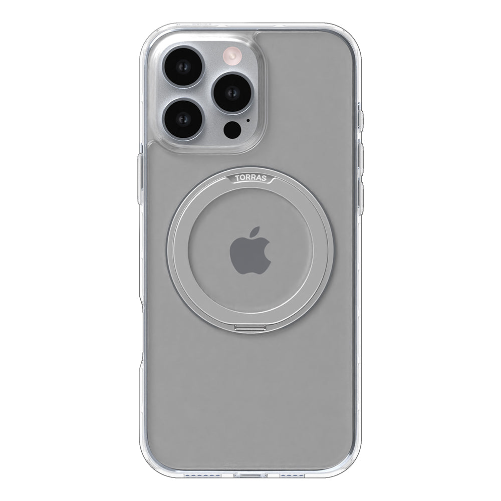 MagSafe Hülle für Apple iPhone 16 Pro, Torras, Ostand Pro, Transparent
