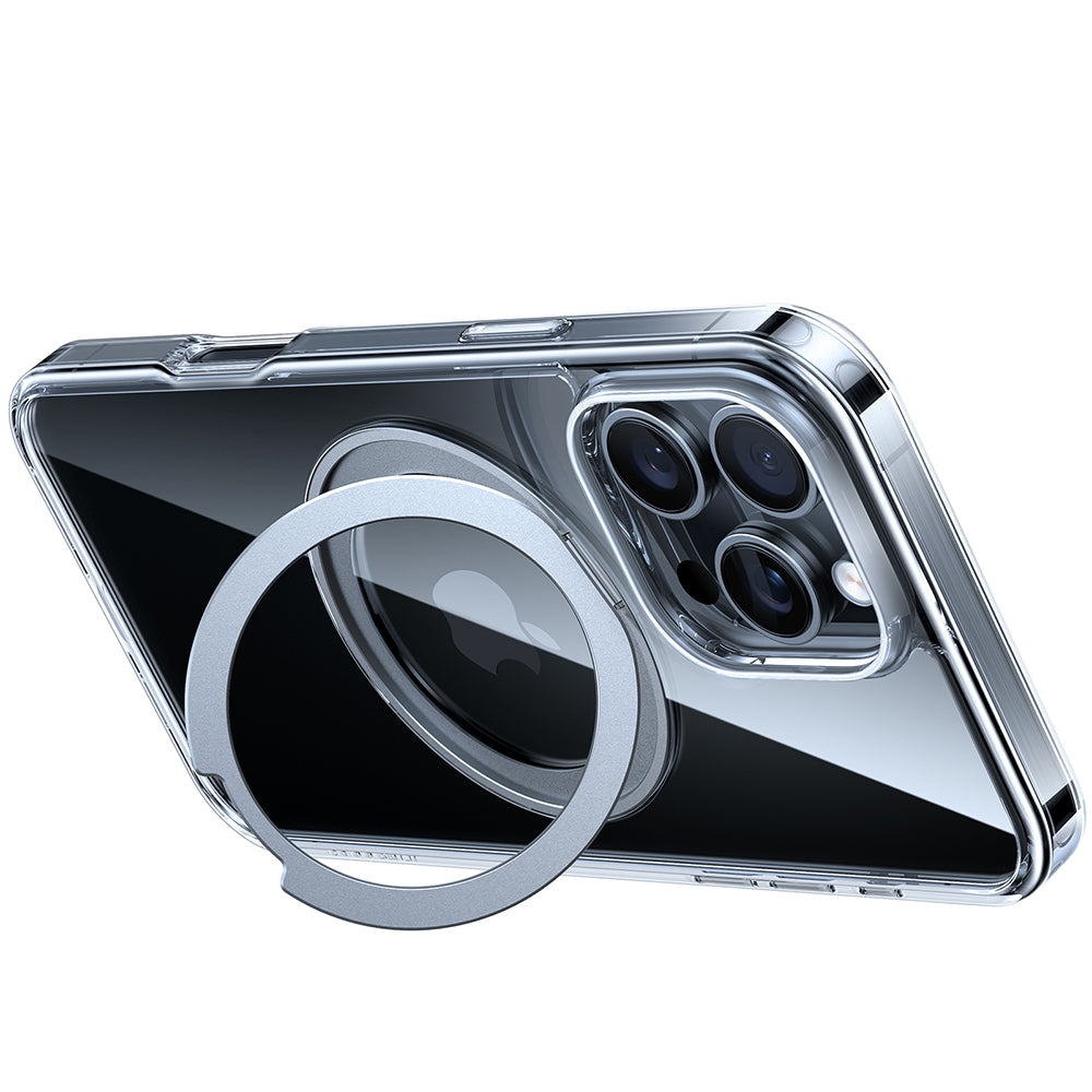 MagSafe Hülle für Apple iPhone 16 Pro, Torras, Ostand Pro, Transparent