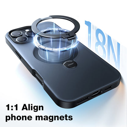 MagSafe Case for Apple iPhone 16 Pro, Torras, Ostand Spin, Transparent