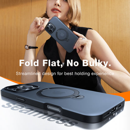 MagSafe Case for Apple iPhone 16 Pro, Torras, Ostand Spin, Transparent