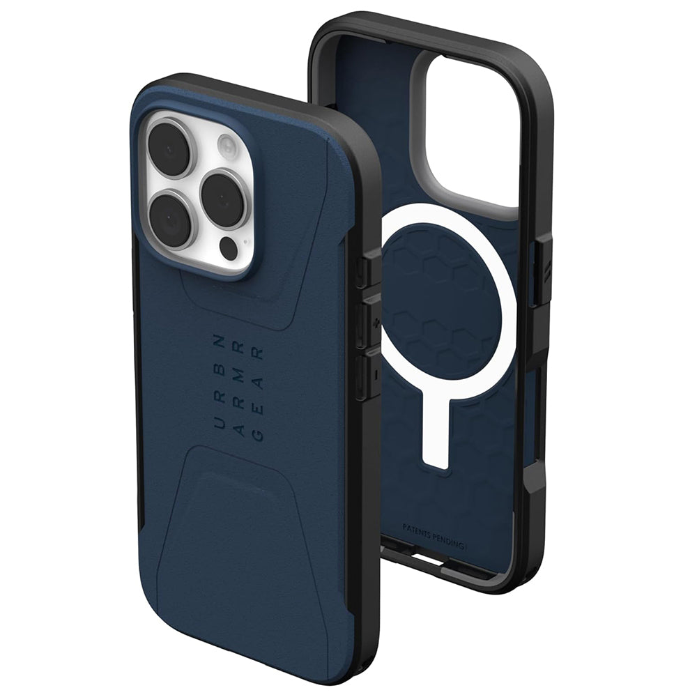 MagSafe-Hülle für Apple iPhone 16 Pro, Urban Armor Gear, Civilian, Marineblau