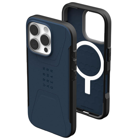 MagSafe-Hülle für Apple iPhone 16 Pro, Urban Armor Gear, Civilian, Marineblau