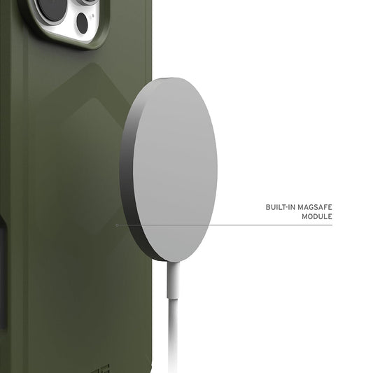 MagSafe-Hülle für Apple iPhone 16 Pro, Urban Armor Gear, Essential Armor, Grün