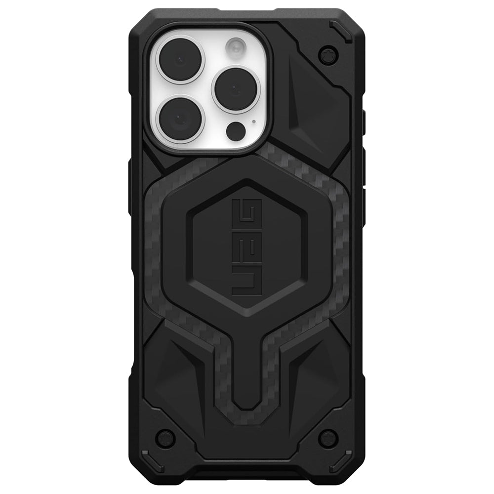 MagSafe-Hülle für Apple iPhone 16 Pro, Urban Armor Gear, Monarch Pro Carbon, Schwarz