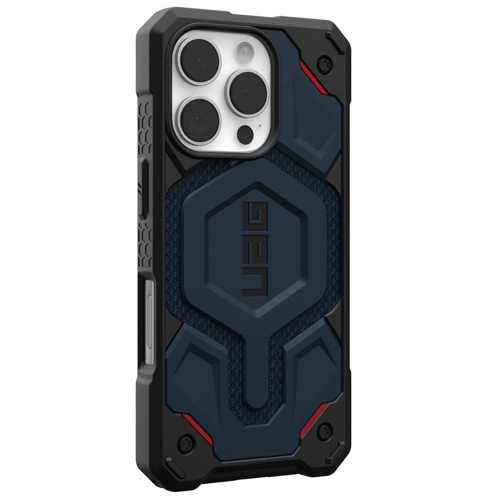 MagSafe-Hülle für Apple iPhone 16 Pro, Urban Armor Gear, Monarch Pro Kevlar, Marineblau