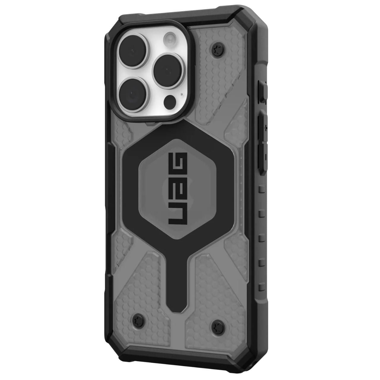 MagSafe-Hülle für Apple iPhone 16 Pro, Urban Armor Gear, Pathfinder Clear, Grau