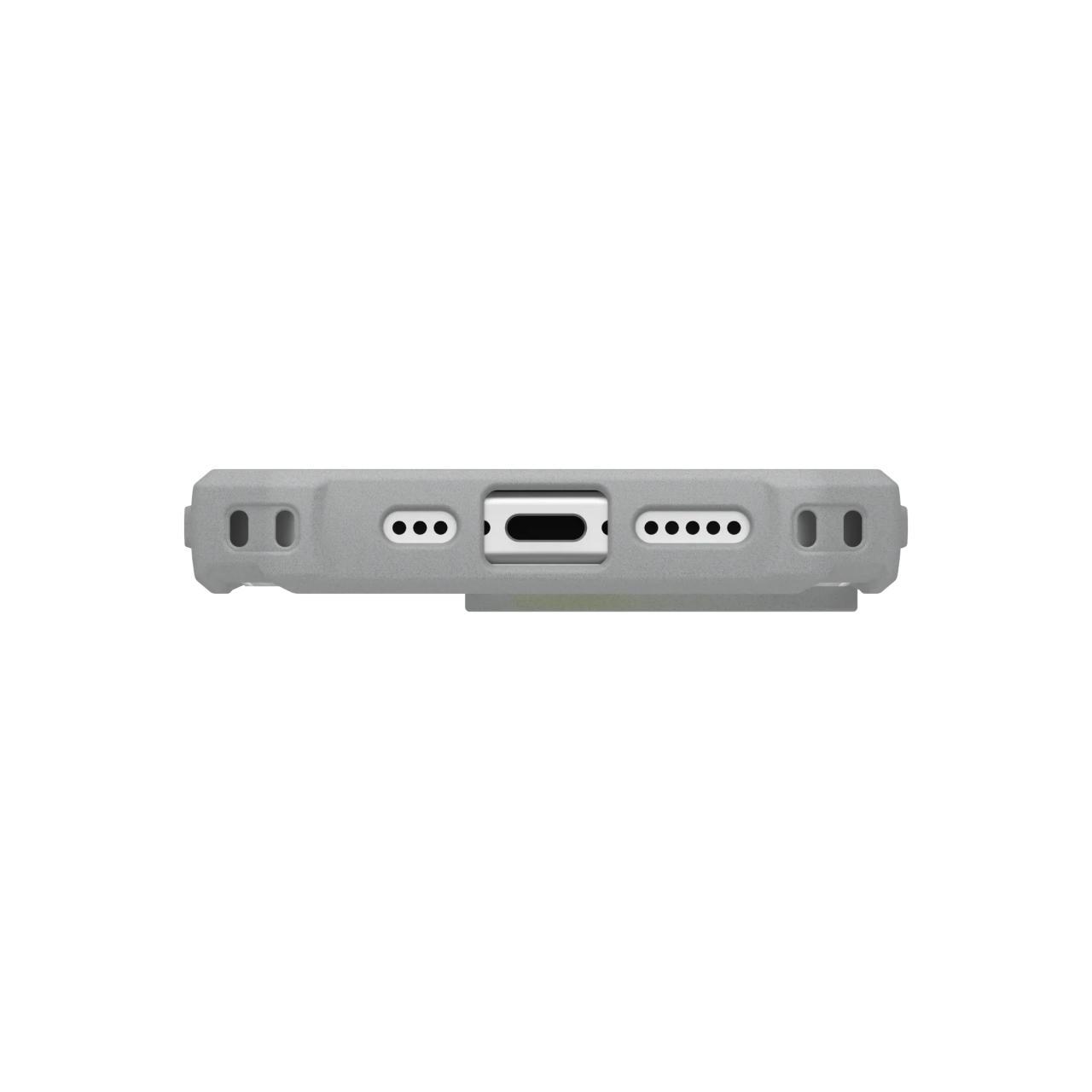 MagSafe-Hülle für Apple iPhone 16 Pro, Urban Armor Gear, Pathfinder Clear mit Lanyard, Grün