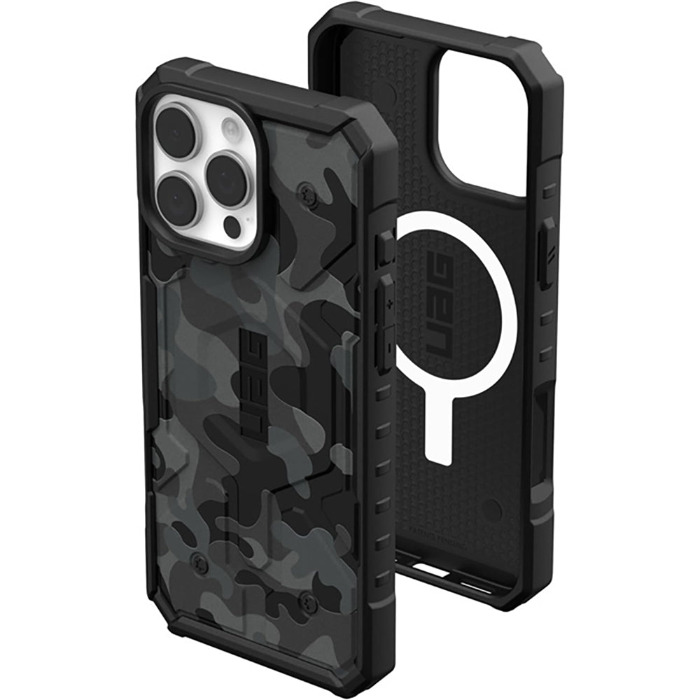 MagSafe-Hülle für Apple iPhone 16 Pro, Urban Armor Gear, Pathfinder SE Midnight Camo, Tarnmuster