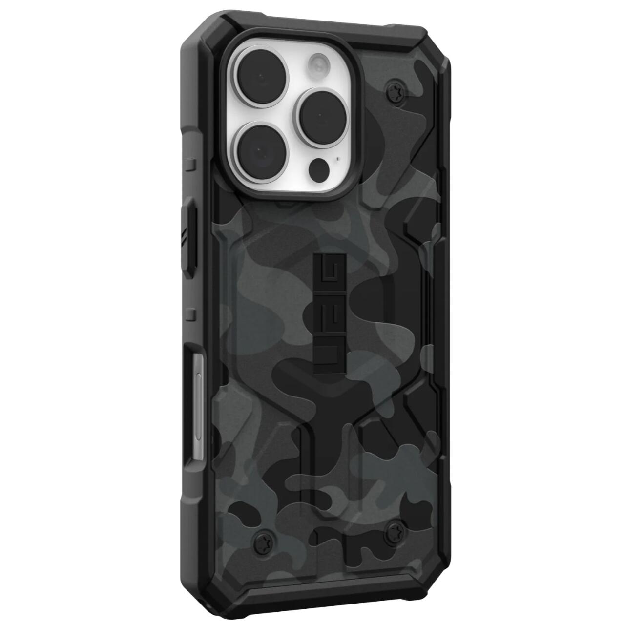 MagSafe-Hülle für Apple iPhone 16 Pro, Urban Armor Gear, Pathfinder SE Midnight Camo, Tarnmuster
