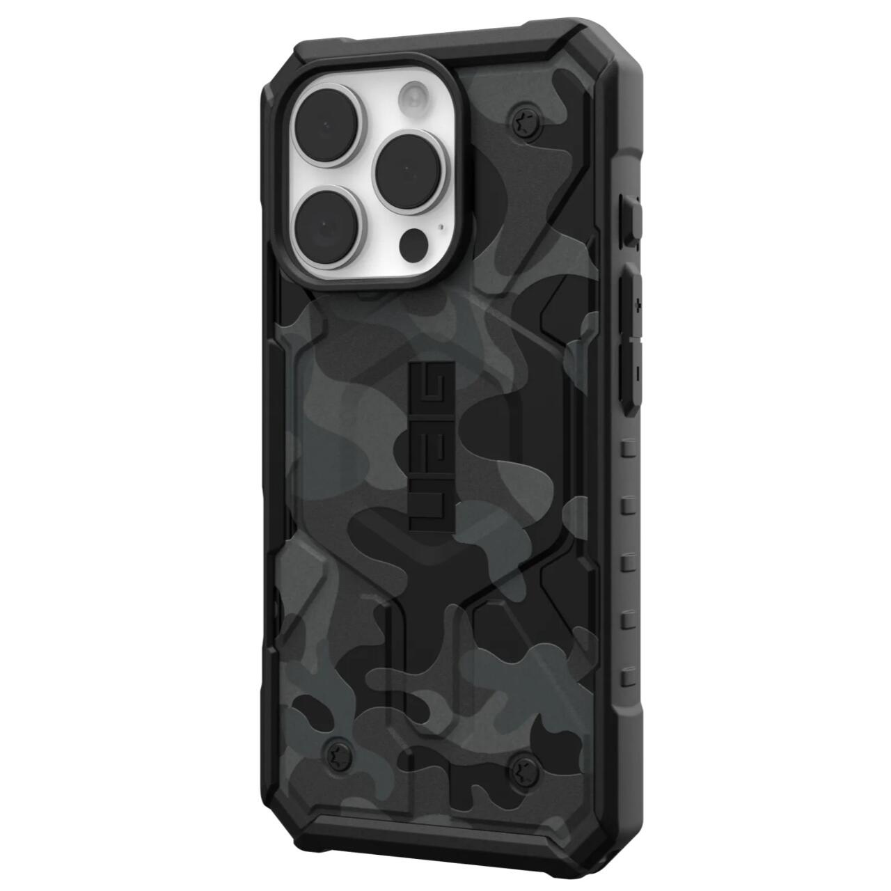 MagSafe-Hülle für Apple iPhone 16 Pro, Urban Armor Gear, Pathfinder SE Midnight Camo, Tarnmuster