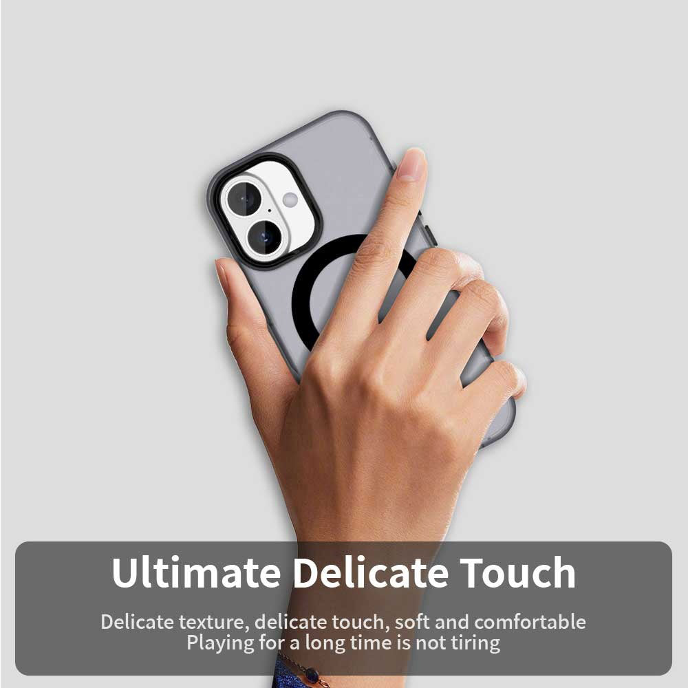 MagSafe-Hülle für Apple iPhone 16, Techsuit, CandyCase, Schwarz