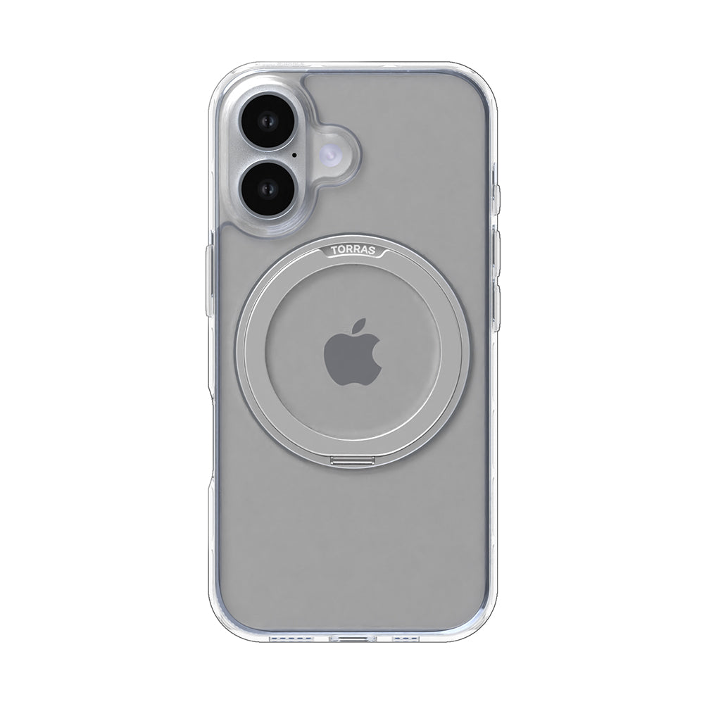 MagSafe Hülle für Apple iPhone 16, Torras, Ostand Pro, Transparent