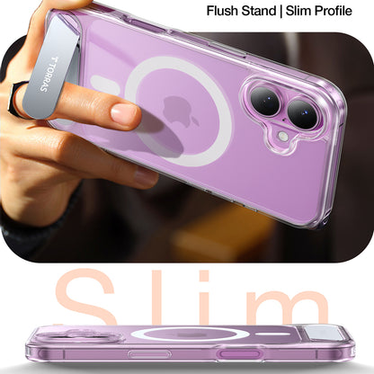 MagSafe Hülle für Apple iPhone 16, Torras, Pstand, Transparent