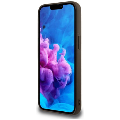 MagSafe Case for Apple iPhone 16e, Guess, 4G Flowers Print, Brown