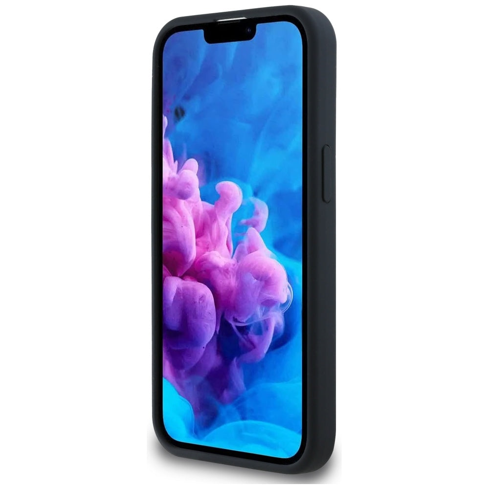 MagSafe Hülle für Apple iPhone 16e, Karl Lagerfeld, Silikon Karl & Choupette's Köpfe, Schwarz