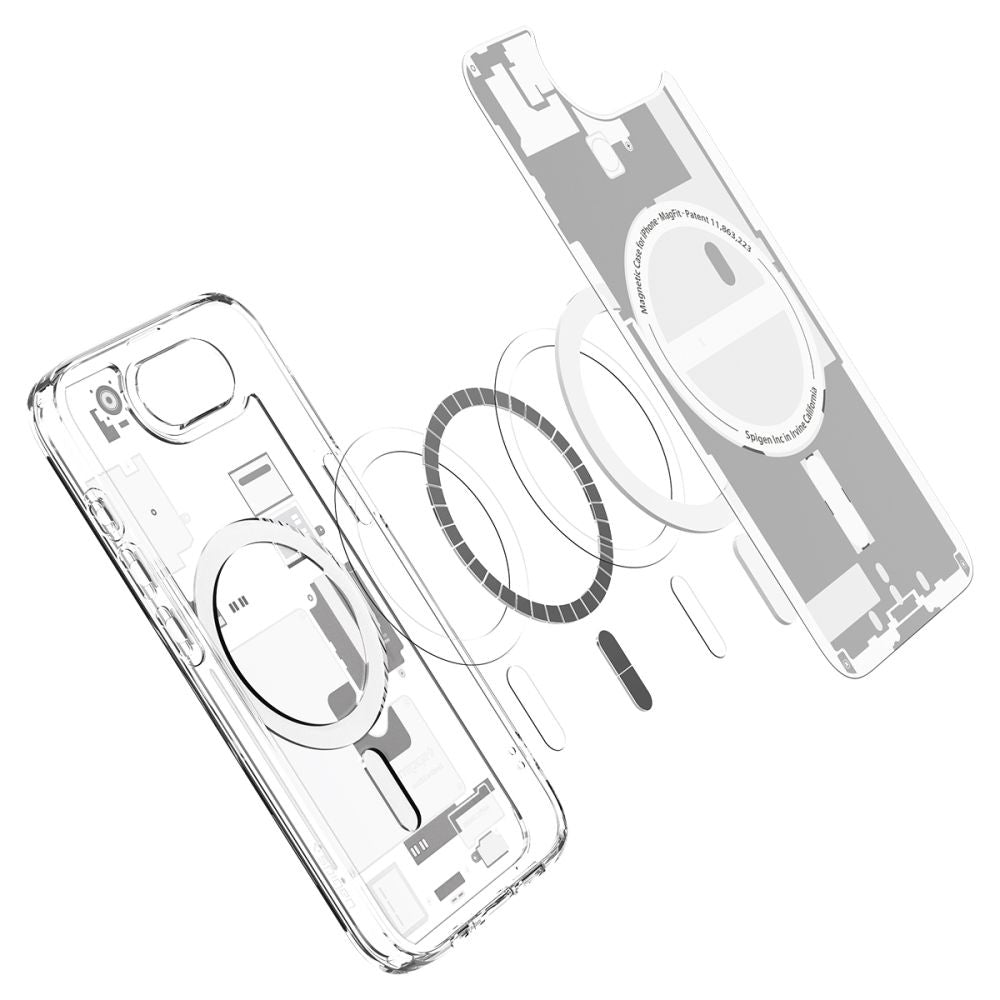 MagSafe Hülle für Apple iPhone 17e / 16e, Spigen, Ultra Hybrid Zero One, Weiß