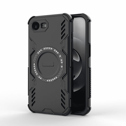 MagSafe Case for Apple iPhone 17e / 16e, Techsuit, ArmorMag, Black