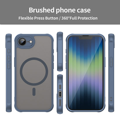 MagSafe Case for Apple iPhone 17e / 16e, Techsuit, HaloFrost II, Navy Blue
