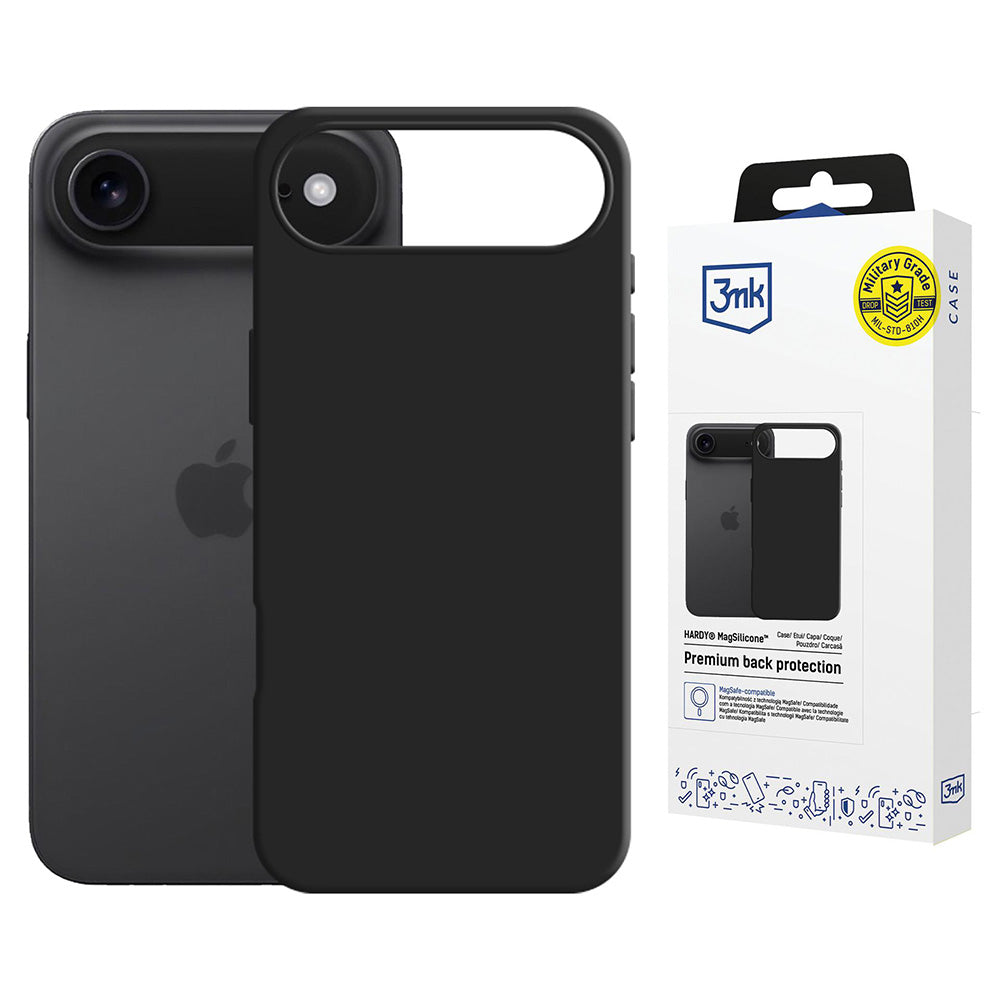MagSafe Hülle für Apple iPhone 17 Air, 3MK, Hardy, Schwarz