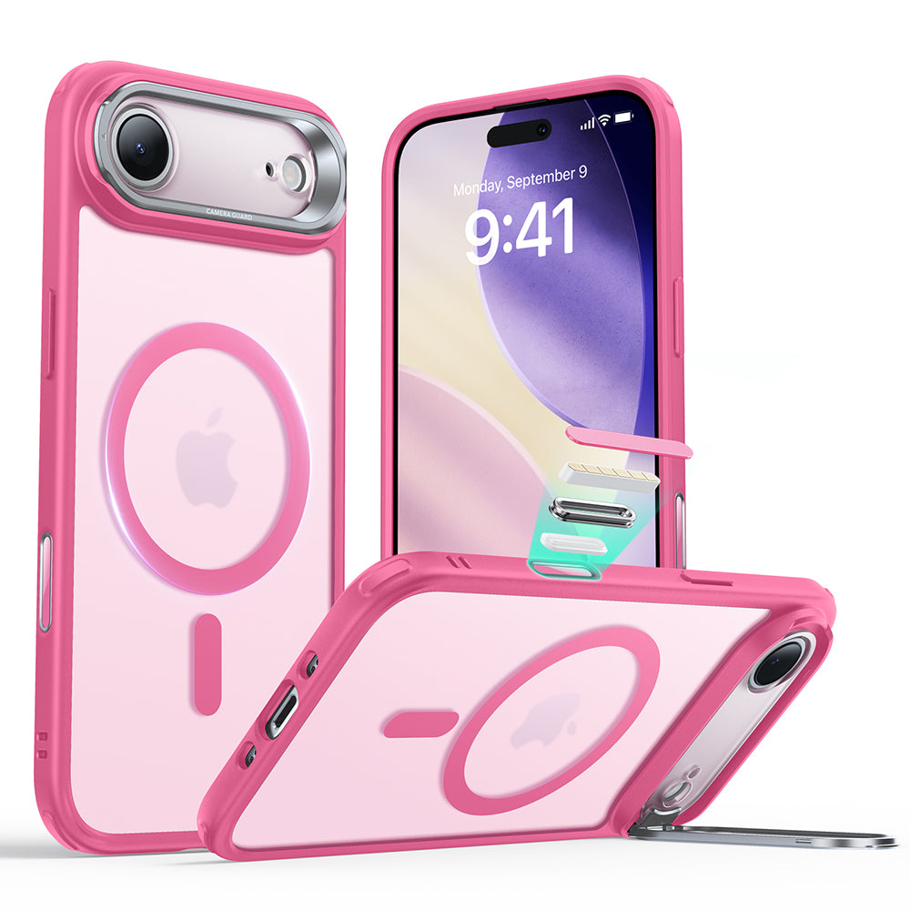 MagSafe Hülle für Apple iPhone 17 Air, ESR, Classic Hybrid Kickstand, Satinrosa