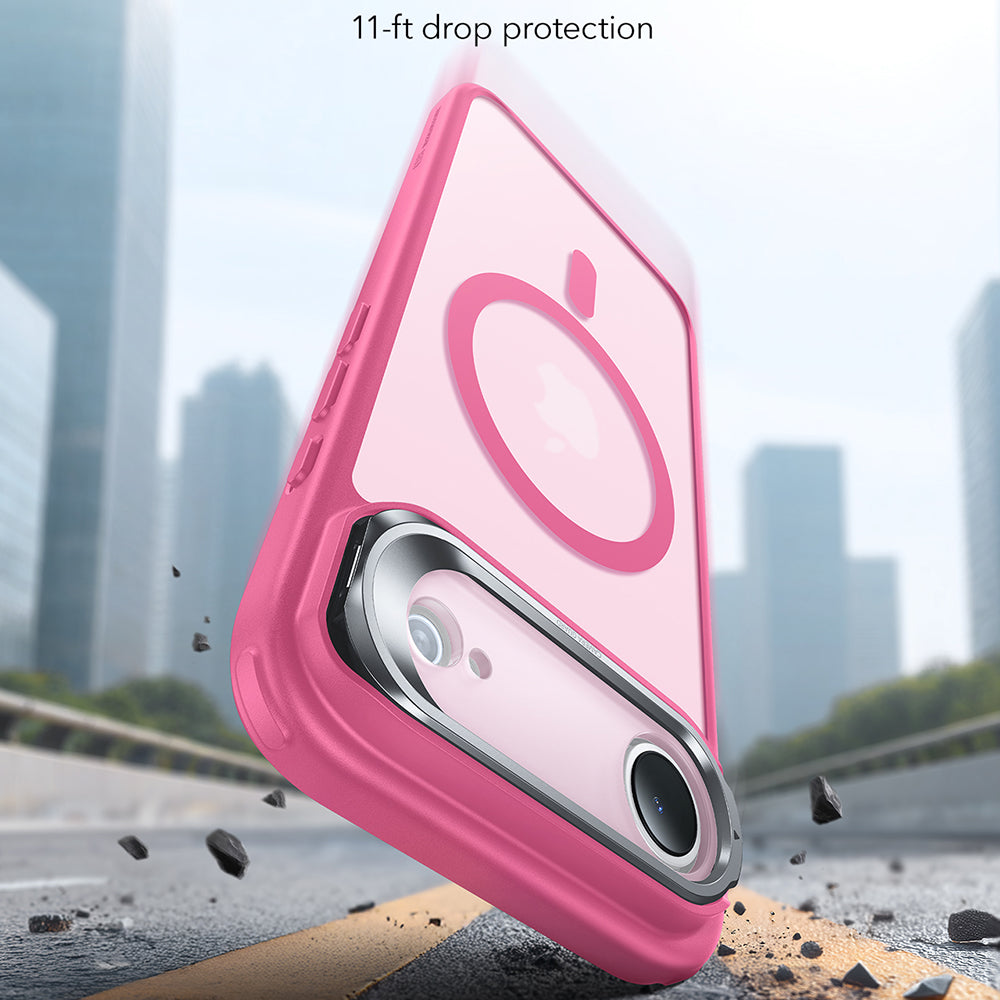 MagSafe Hülle für Apple iPhone 17 Air, ESR, Classic Hybrid Kickstand, Satinrosa