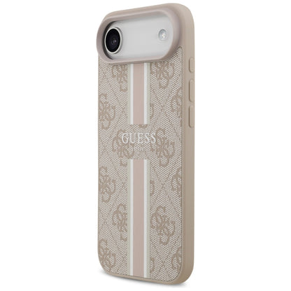 MagSafe Hülle für Apple iPhone 17 Air, Guess, 4G Printed Stripes, Rosa