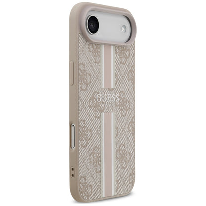 MagSafe Hülle für Apple iPhone 17 Air, Guess, 4G Printed Stripes, Rosa