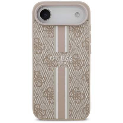 MagSafe Hülle für Apple iPhone 17 Air, Guess, 4G Printed Stripes, Rosa