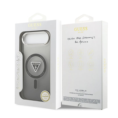 MagSafe Hülle für Apple iPhone 17 Air, Guess, IML Gradient Triangle Logo, Schwarz