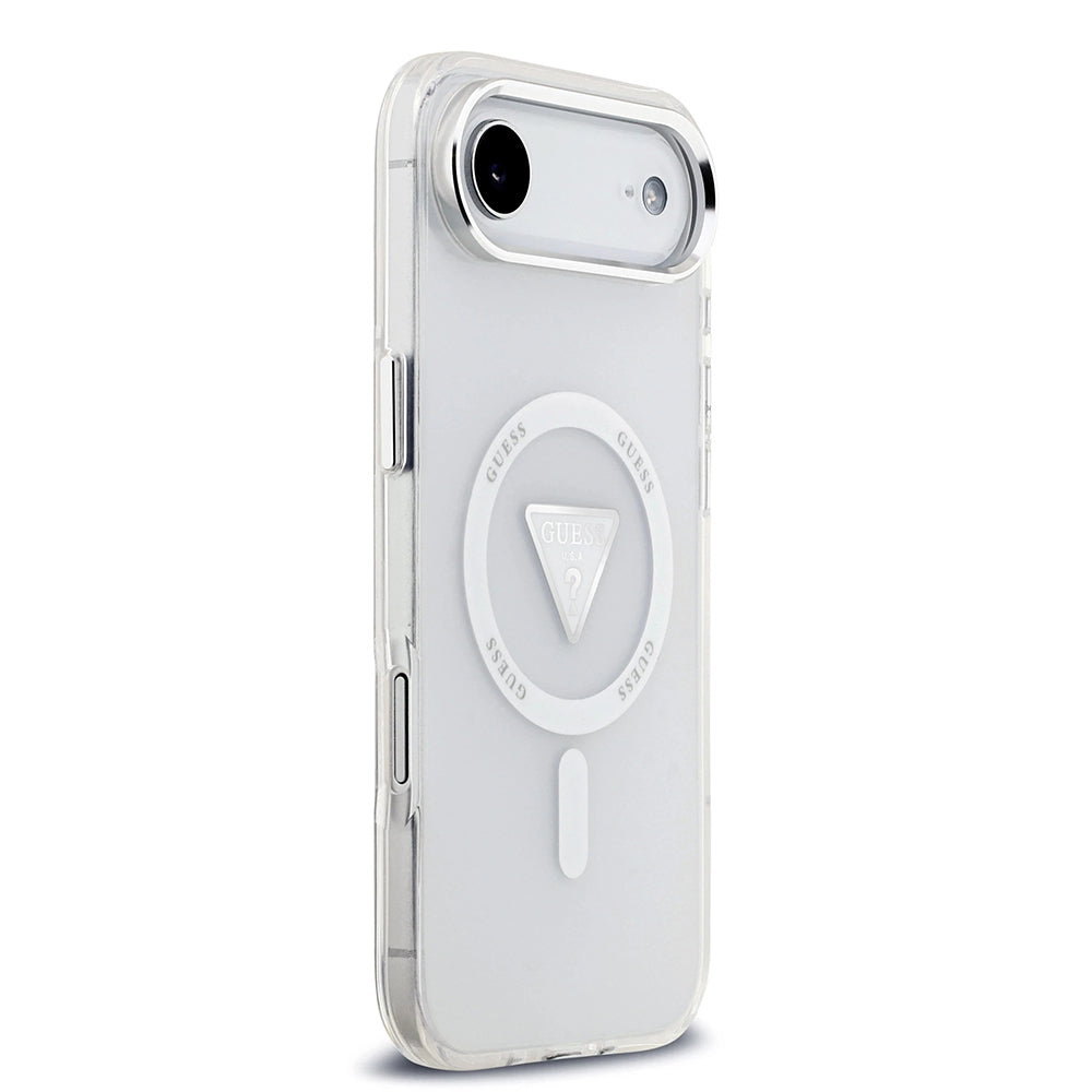 MagSafe Hülle für Apple iPhone 17 Air, Guess, IML Gradient Triangle Logo, Transparent