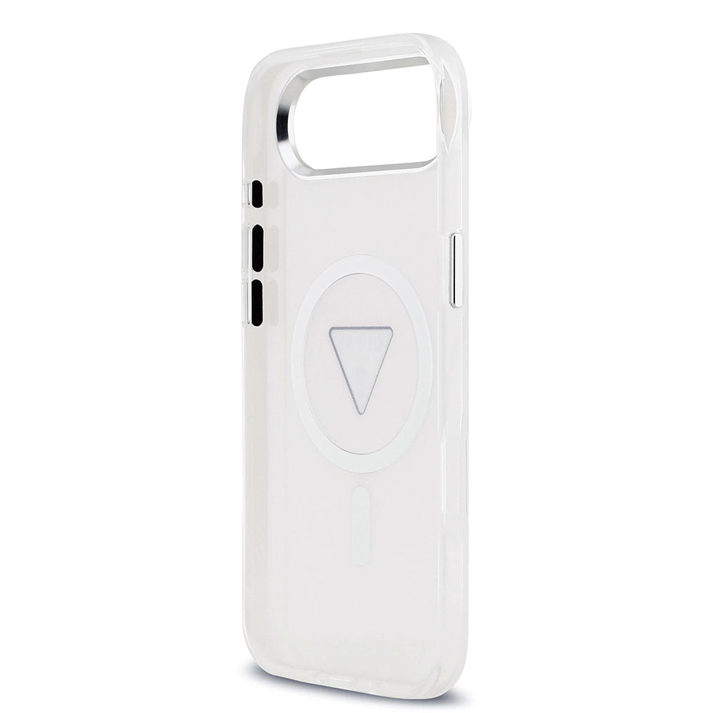 MagSafe Hülle für Apple iPhone 17 Air, Guess, IML Gradient Triangle Logo, Transparent