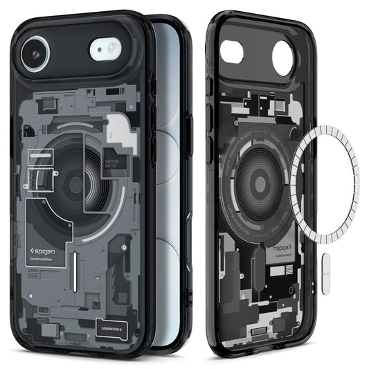 MagSafe Hülle für Apple iPhone 17 Air, Spigen, Ultra Hybrid Zero One, Schwarz