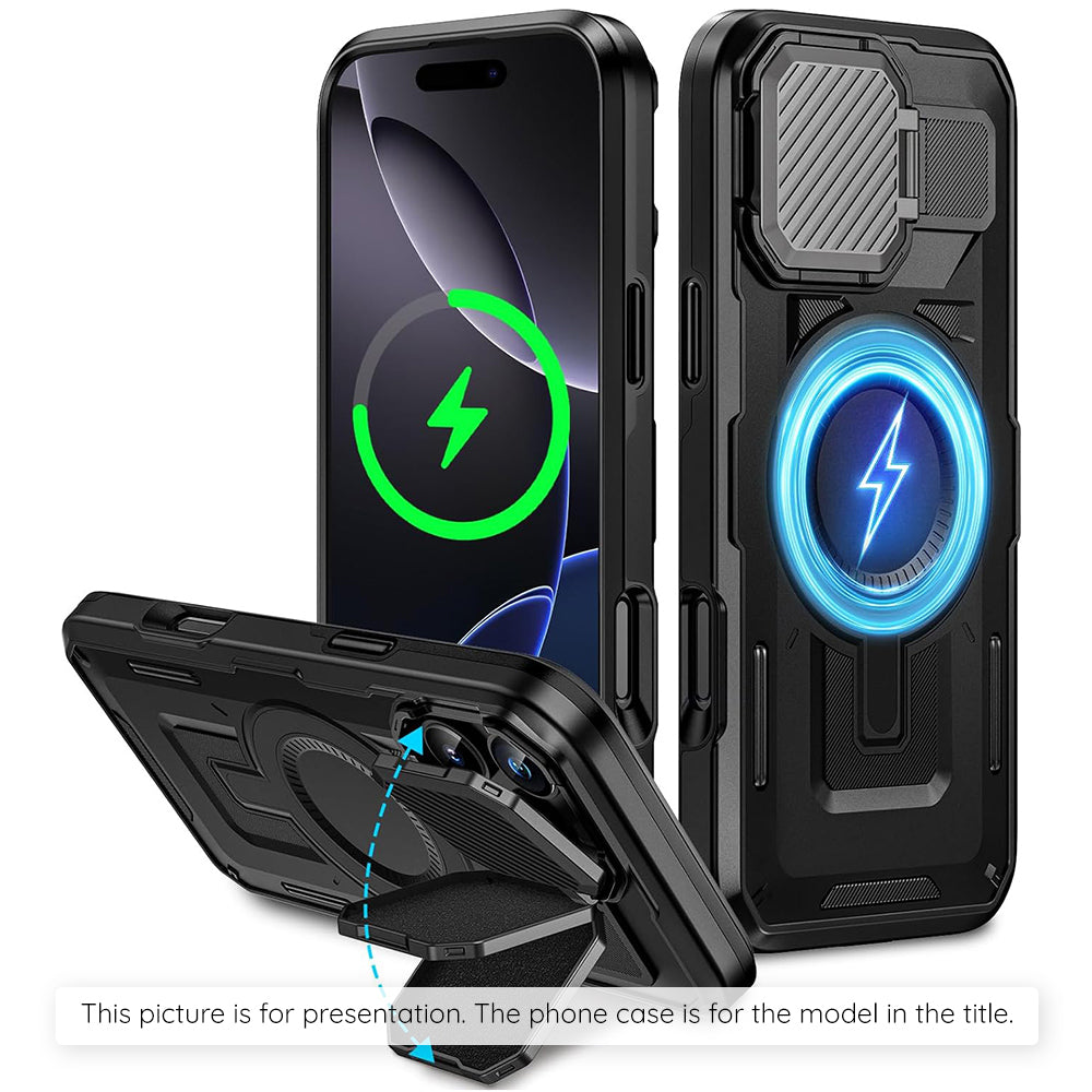 MagSafe Hülle für Apple iPhone 17 Air, Techsuit, CamVault, Schwarz