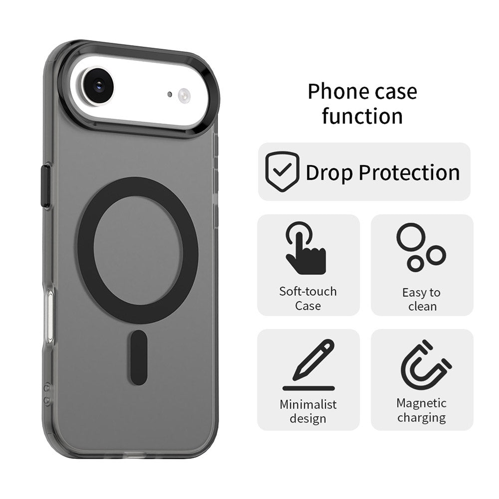 MagSafe Hülle für Apple iPhone 17 Air, Techsuit, CandyCase, Schwarz