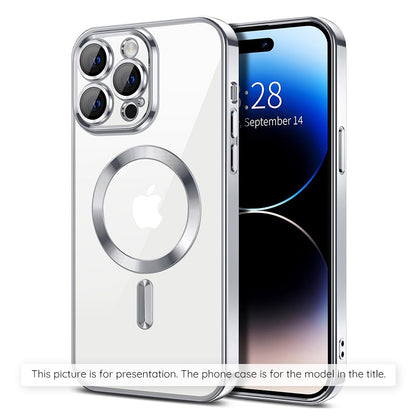 MagSafe Hülle für Apple iPhone 17 Air, Techsuit, Luxury Crystal, Silber