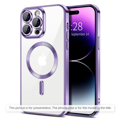 MagSafe Hülle für Apple iPhone 17 Air, Techsuit, Luxury Crystal, Helles Lila