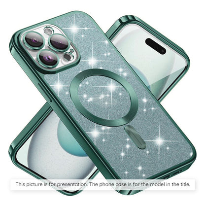 MagSafe Hülle für Apple iPhone 17 Air, Techsuit, Luxury Glitter, Hellgrün