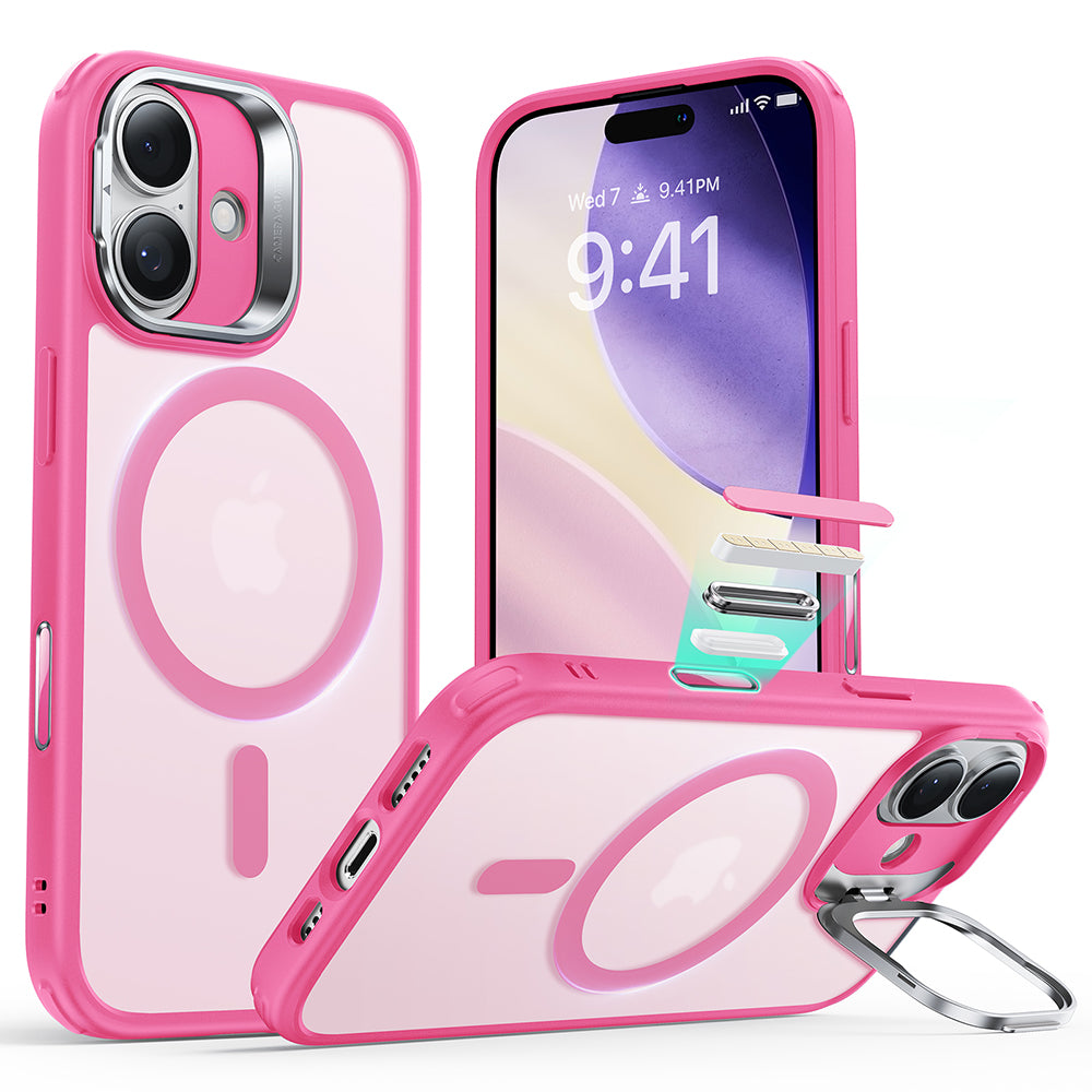 MagSafe Hülle für Apple iPhone 17, ESR, Classic Hybrid Kickstand, Satinrosa