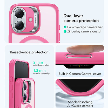 MagSafe Hülle für Apple iPhone 17, ESR, Classic Hybrid Kickstand, Satinrosa