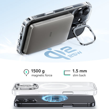 MagSafe Hülle für Apple iPhone 17, ESR, Classic Hybrid Kickstand, Transparent