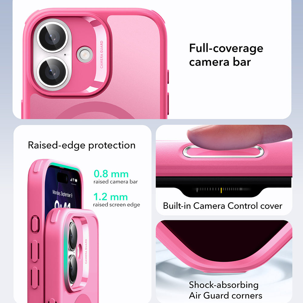 MagSafe Hülle für Apple iPhone 17, ESR, Classic Hybrid, Satinrosa
