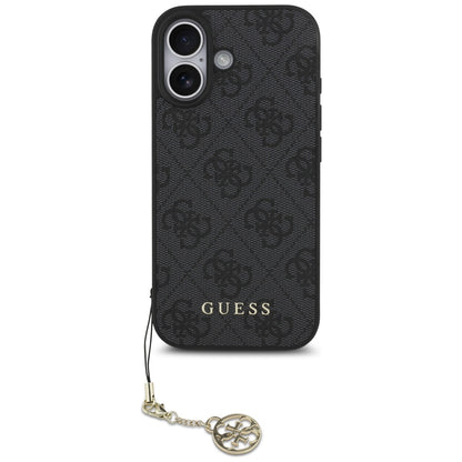 MagSafe Hülle für Apple iPhone 17, Guess, 4G Charm Cradle, Schwarz