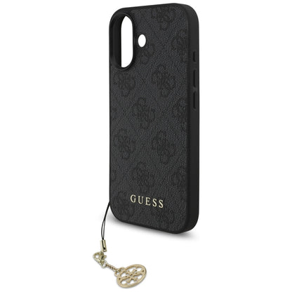 MagSafe Hülle für Apple iPhone 17, Guess, 4G Charm Cradle, Schwarz